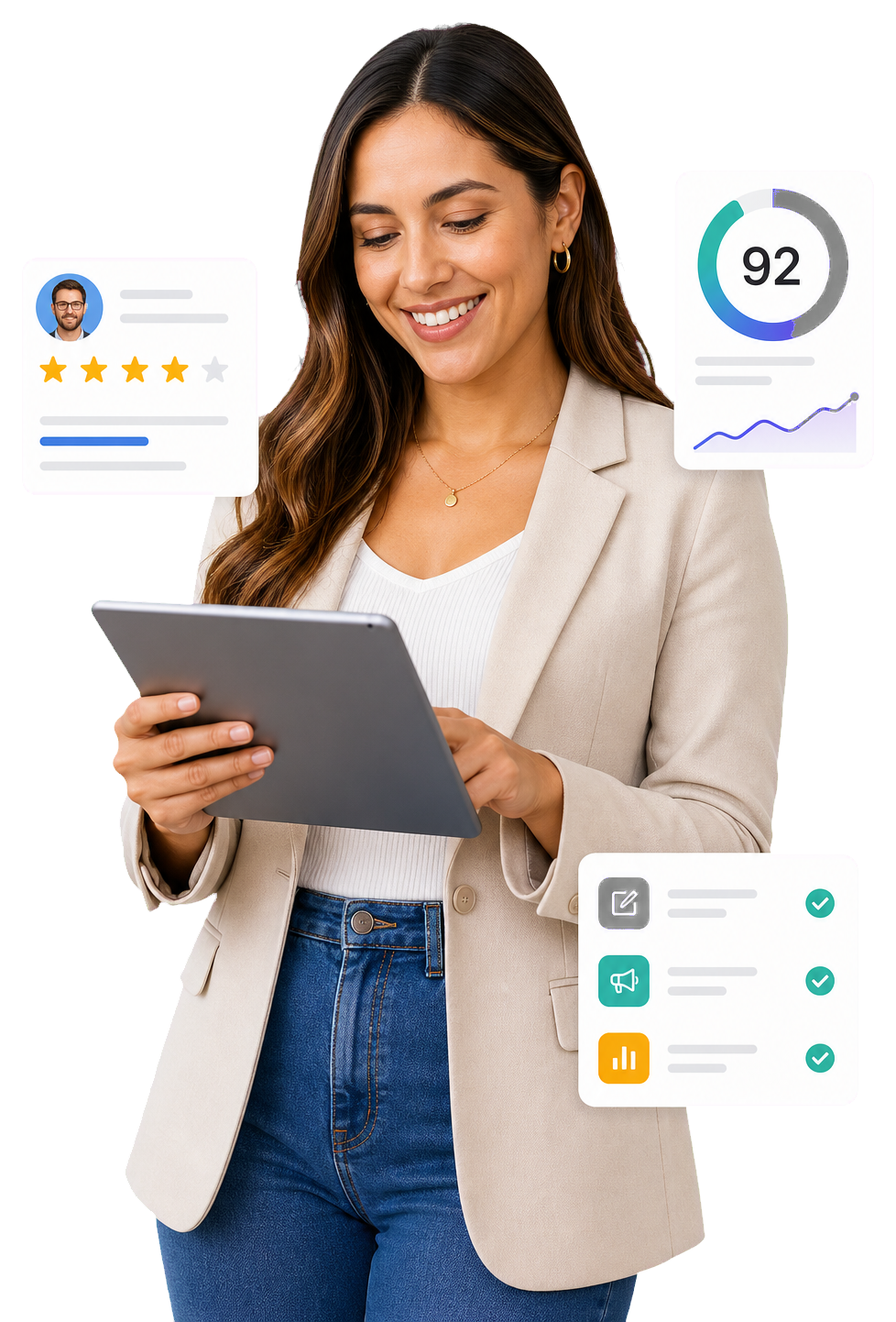 A marketing consultant reviewing client campaign performance